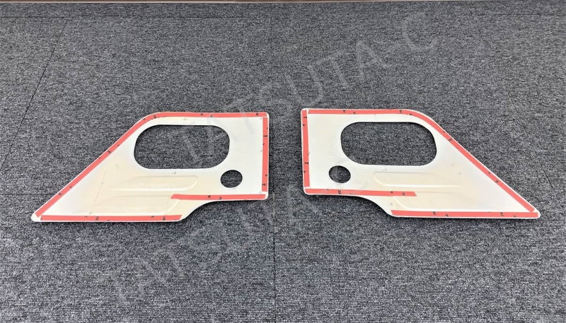 メッキ ドアハンドル プロテクター 左右セット いすゞ NEWエルフ/超低PMエルフ/07エルフ ローキャブ I0914S