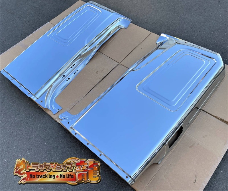 日野 グランドプロフィア/レンジャープロ ハイルーフ用 メッキ 寝台パネル 左右 訳あり品】 メッキ 寝台パネル 板厚1.5mm サイドパネル 左右セット