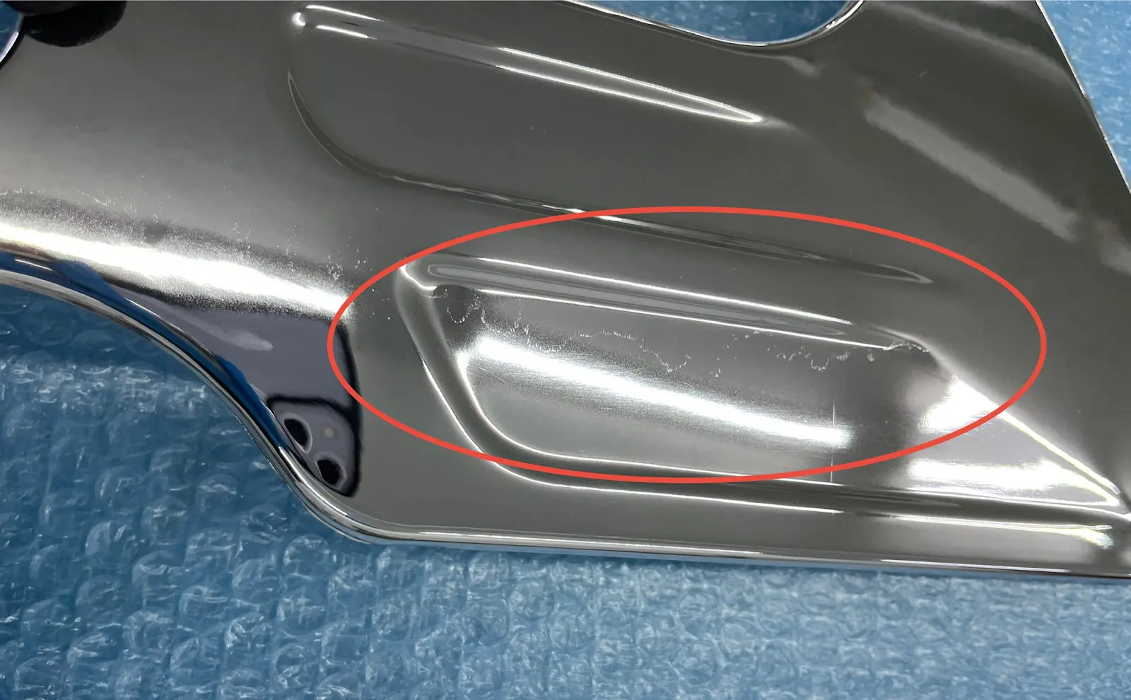 【訳あり品】 メッキ ドアハンドル プロテクター 左右セット いすゞ NEWエルフ/超低PMエルフ/07エルフ ローキャブ I8914S