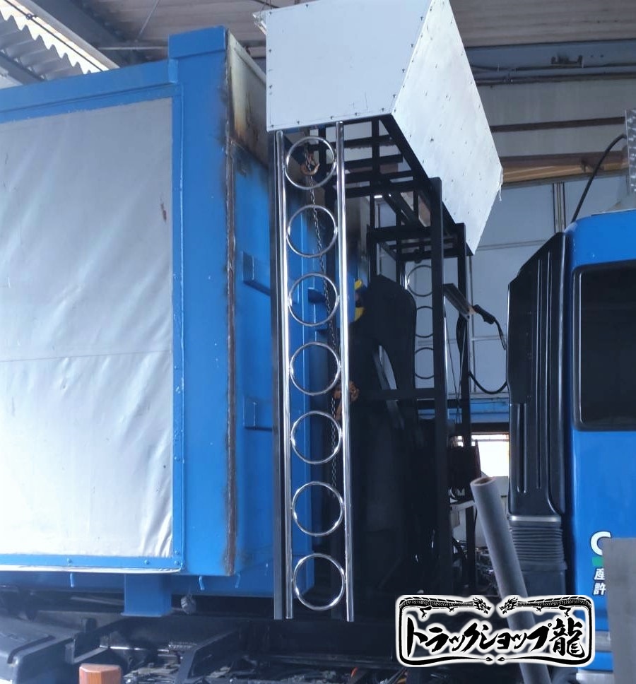 ステンレス キャブ梯子 2本セット 2.4m Φ30 丸パイプ リングタイプ