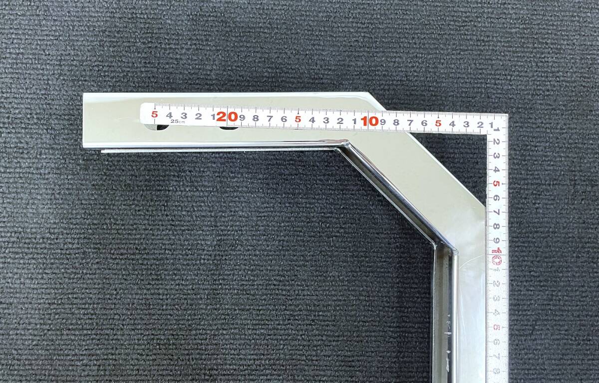 訳有品 鏡面ステンレス 幅85mmサイズ サイドバンパー用取付けステー 1本