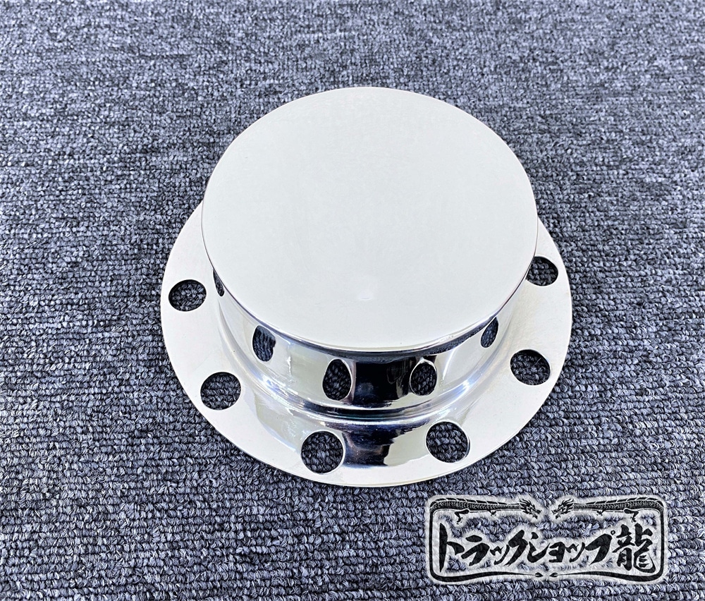ステンレス リアハブキャップ 22.5インチ 8穴 穴無 4個組 センター