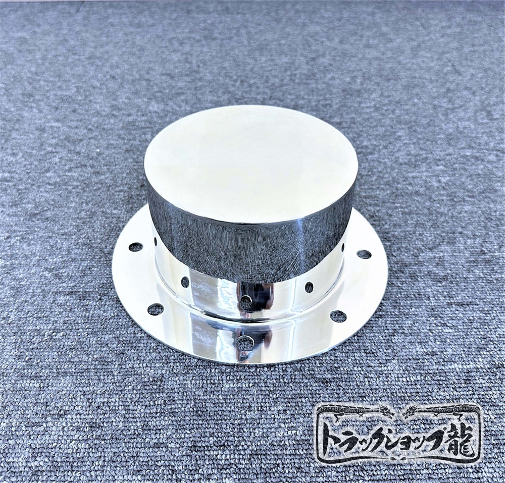 ステンレス リアハブキャップ 22.5インチ 8穴 穴無 4個組 センター