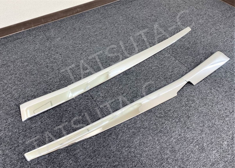 メッキ ドアアッパーモール 窓の下部分 左右セット 日野