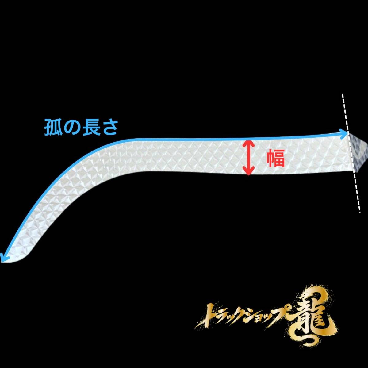 ステンレス フロント オーバーフェンダー パネル 左右セット 鱗柄 三菱