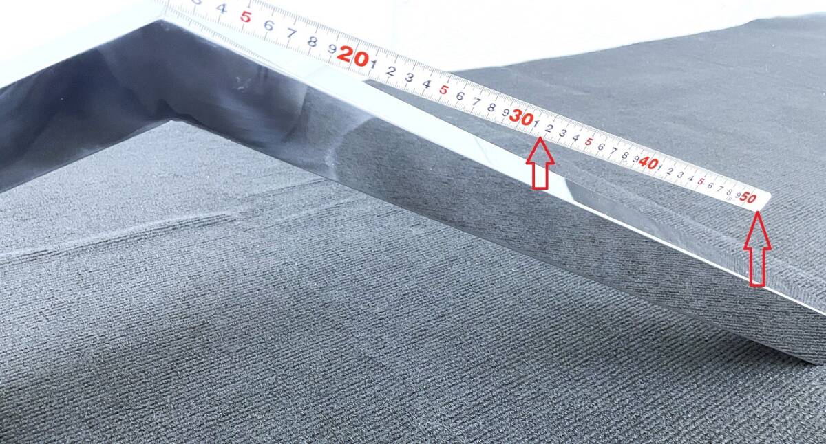 【訳あり品】 鏡面ステンレス サイドバンパー用 取付けステー 穴無し 延長タイプ 1本 S8451S