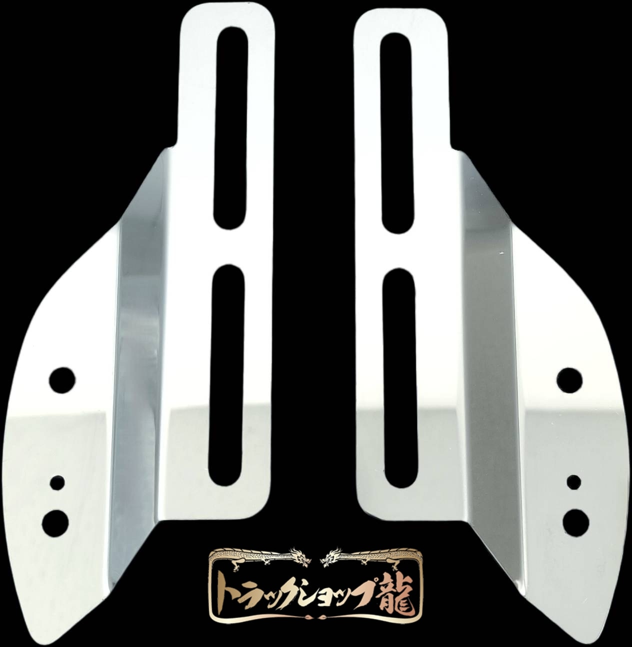 ステンレス フェンダーランプ 取付ステー Bタイプ 左右セット 鏡面 薄型 スターサイドランプ フェンダーマーカーステー T0127S