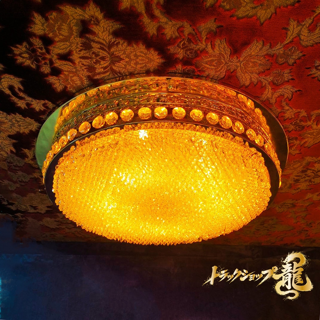 UFO型 Φ600mm 天吊り トラック シャンデリア 1段 BA15S口金 濃い