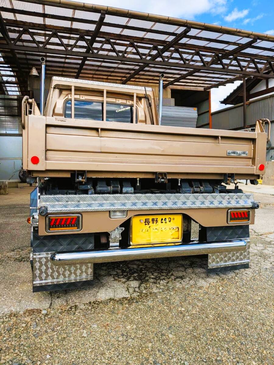 軽トラック 2tダンプ ステンレス リアパイプバンパー 丸パイプ Φ76 