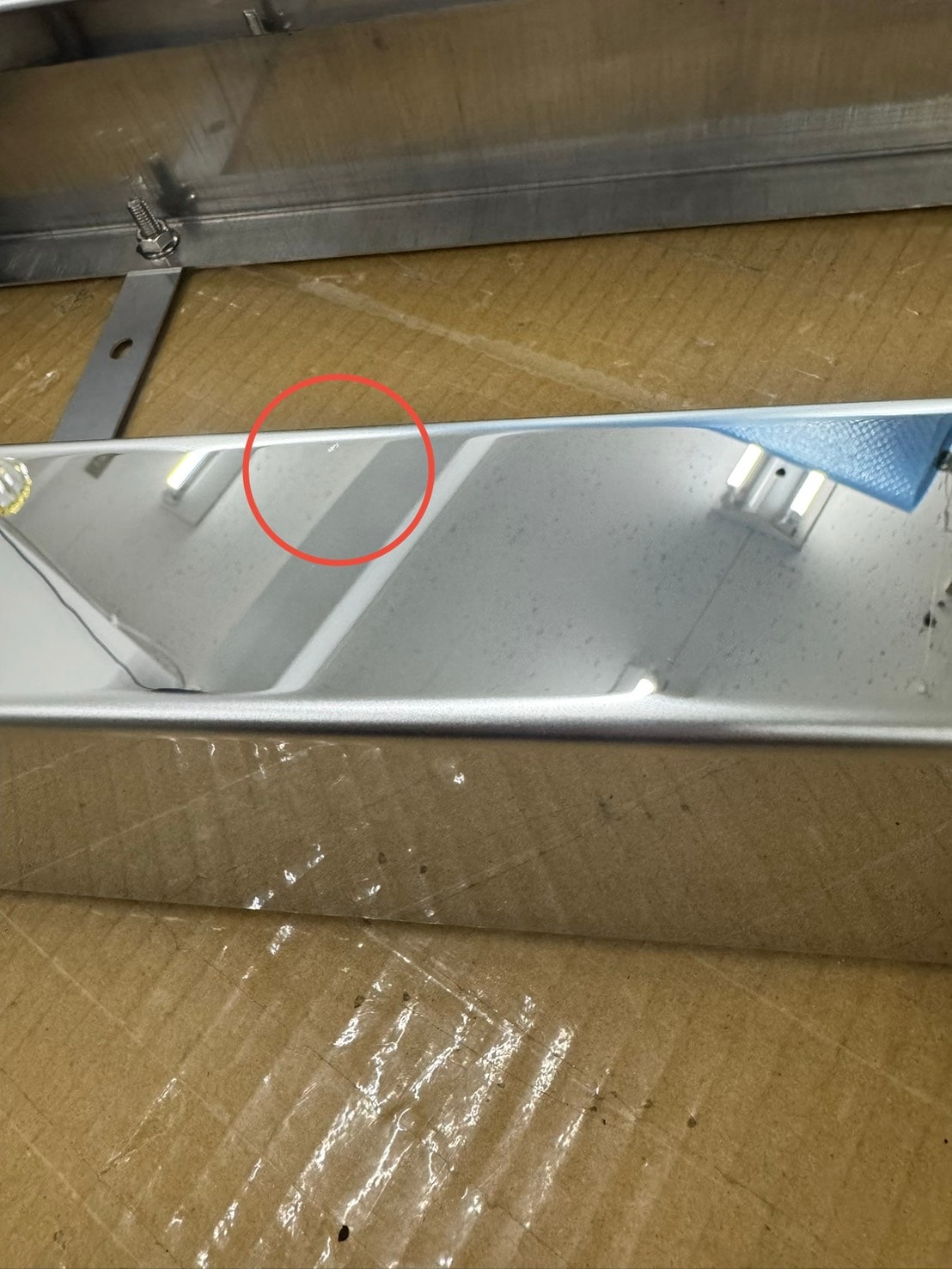 訳あり品】 鏡面ステンレス アンドンカバー アルナ JB 中(650*200)用