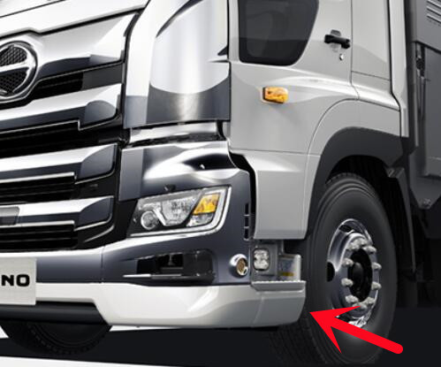 メッキ ステップスカート ハイタイプ(省燃費スポイラー) 左右セット 日野 17プロフィア H0005P