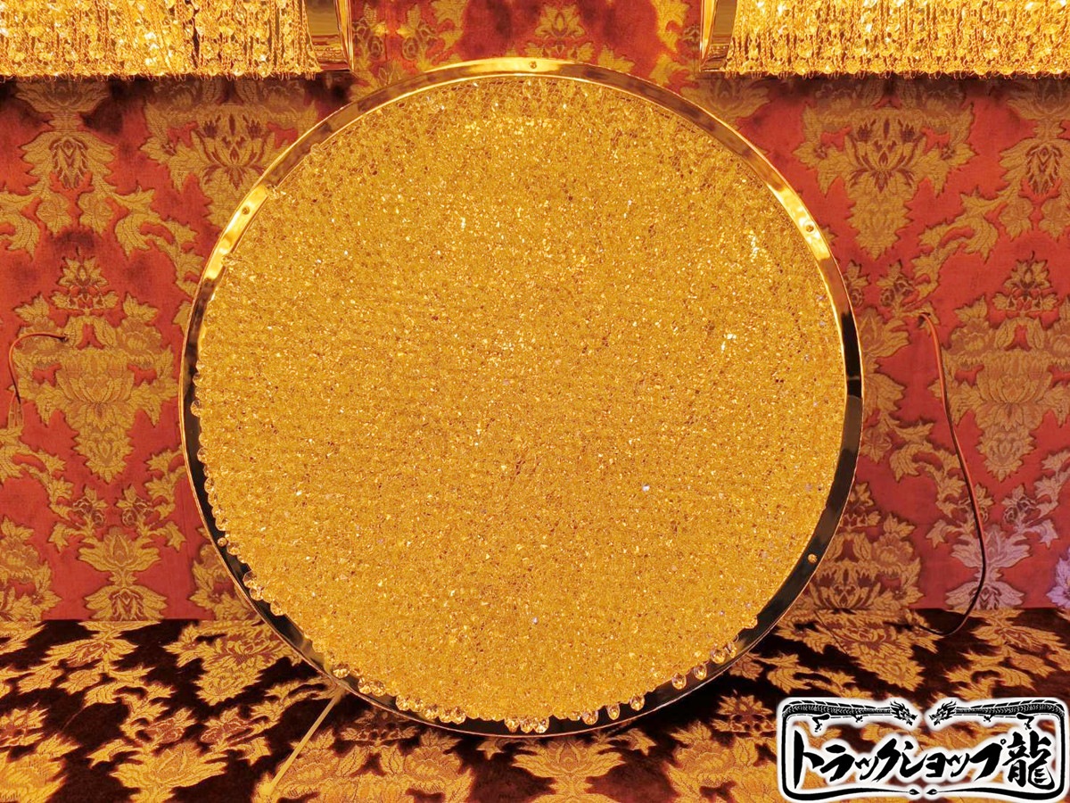 ゴージャス！超薄型 Φ60㎝天吊り ケーキ型 トラック シャンデリア フル