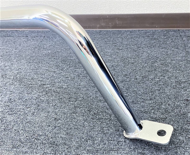 ステンレス アンテナステー ルーフ取付金具2個付き φ38パイプ ショート