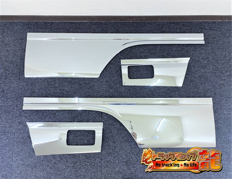 メッキ ドアガーニッシュ＆アンダーカバー 4点セット いすゞ 07エルフ ローキャブ I0013D