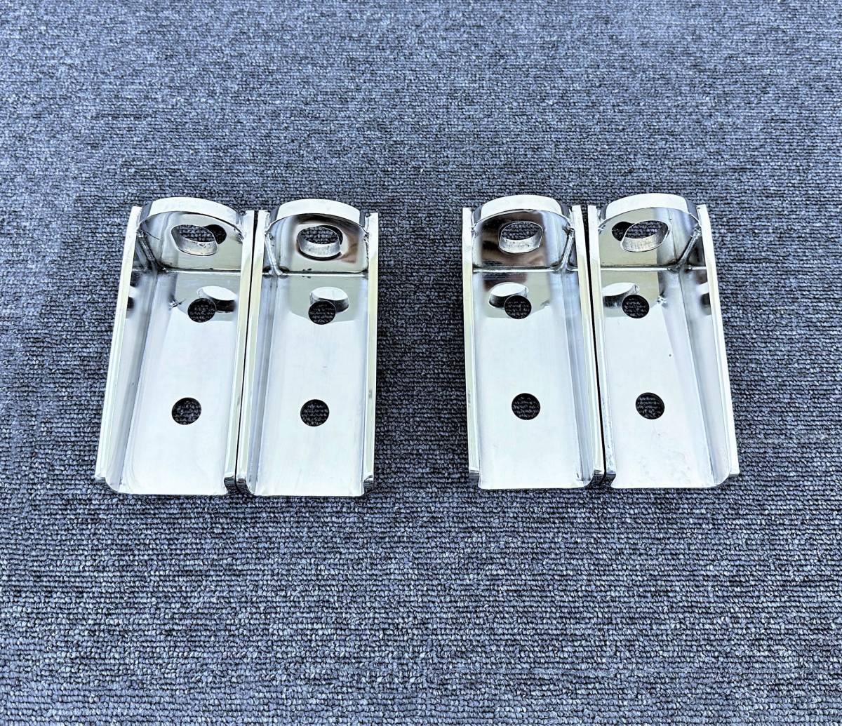 0654 ステンレス 対向型ズリ止めブラケット 極太ボルトセット ピッチ60ｍｍ 0654 ステンレス 対向型ズリ止めブラケット 極太ボルトセット ピッチ
