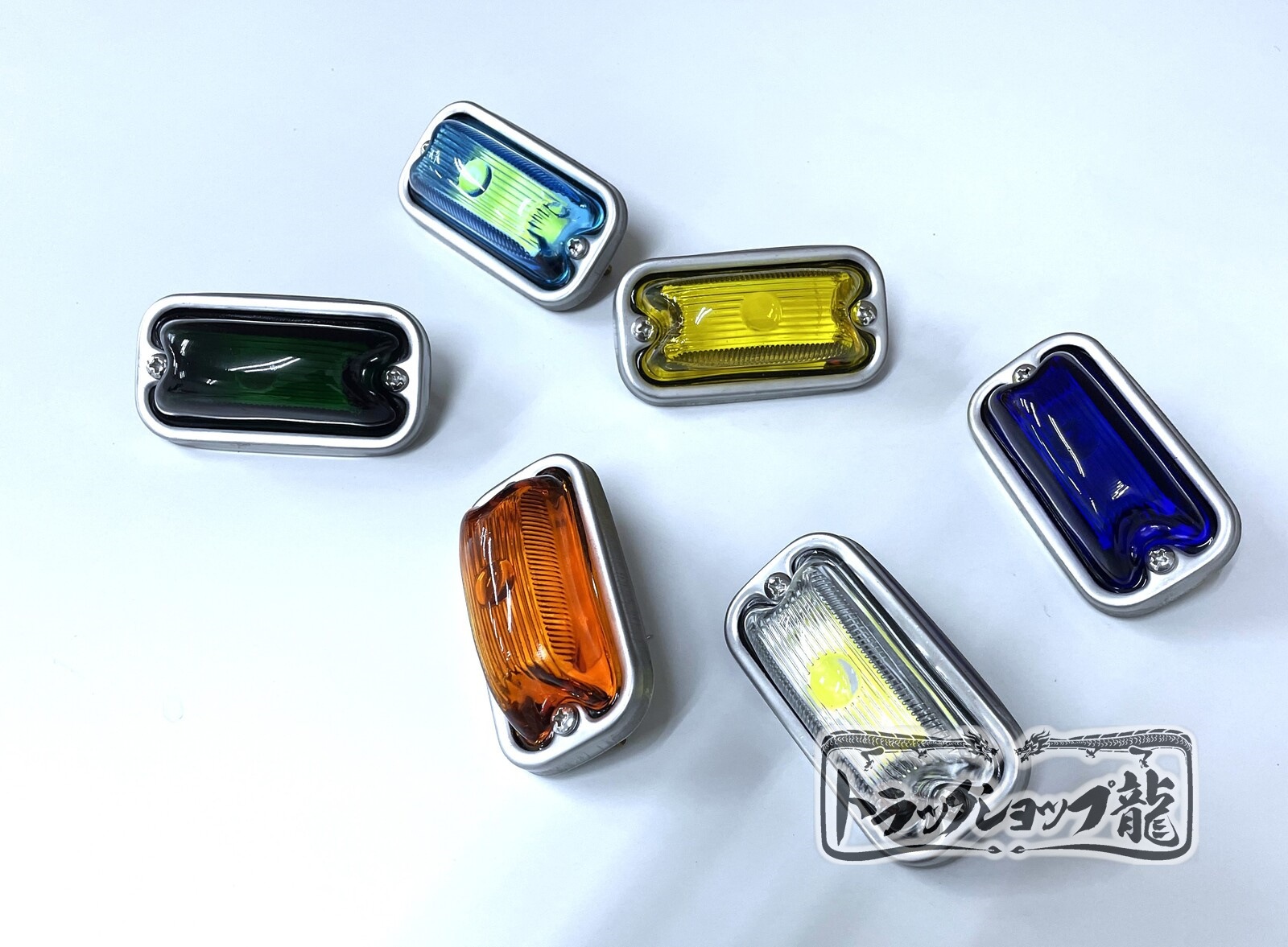 光源 板タイプ 角マーカー 【ピンク色板/クリアレンズ】 1個 LED