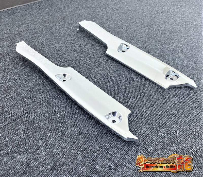 メッキ フロントバンパー エンドカバー 左右セット 日野 17レンジャー H0032P