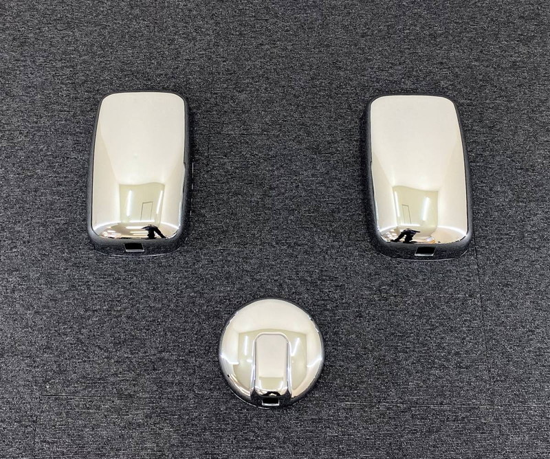いすゞ 07エルフ メッキミラーカバー 3点セット 170Ф 台湾製