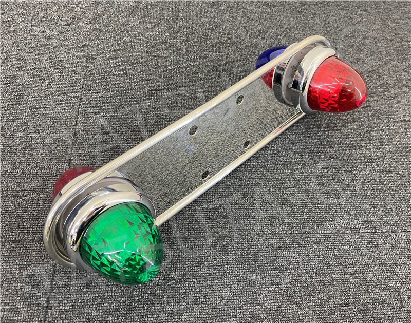 鏡面ステンレス 【19.5インチ】 ホイールマーカーステー 2枚セット 4つ