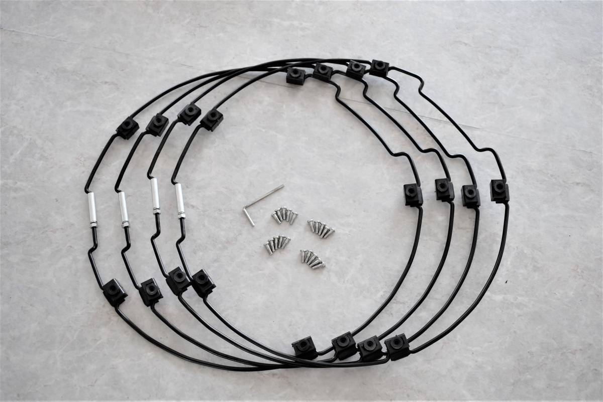 ステンレス ホイールライナー ホイールカバー 22.5インチ 10穴 前輪2枚 後輪4枚 計6枚セット 汎用 G0013T