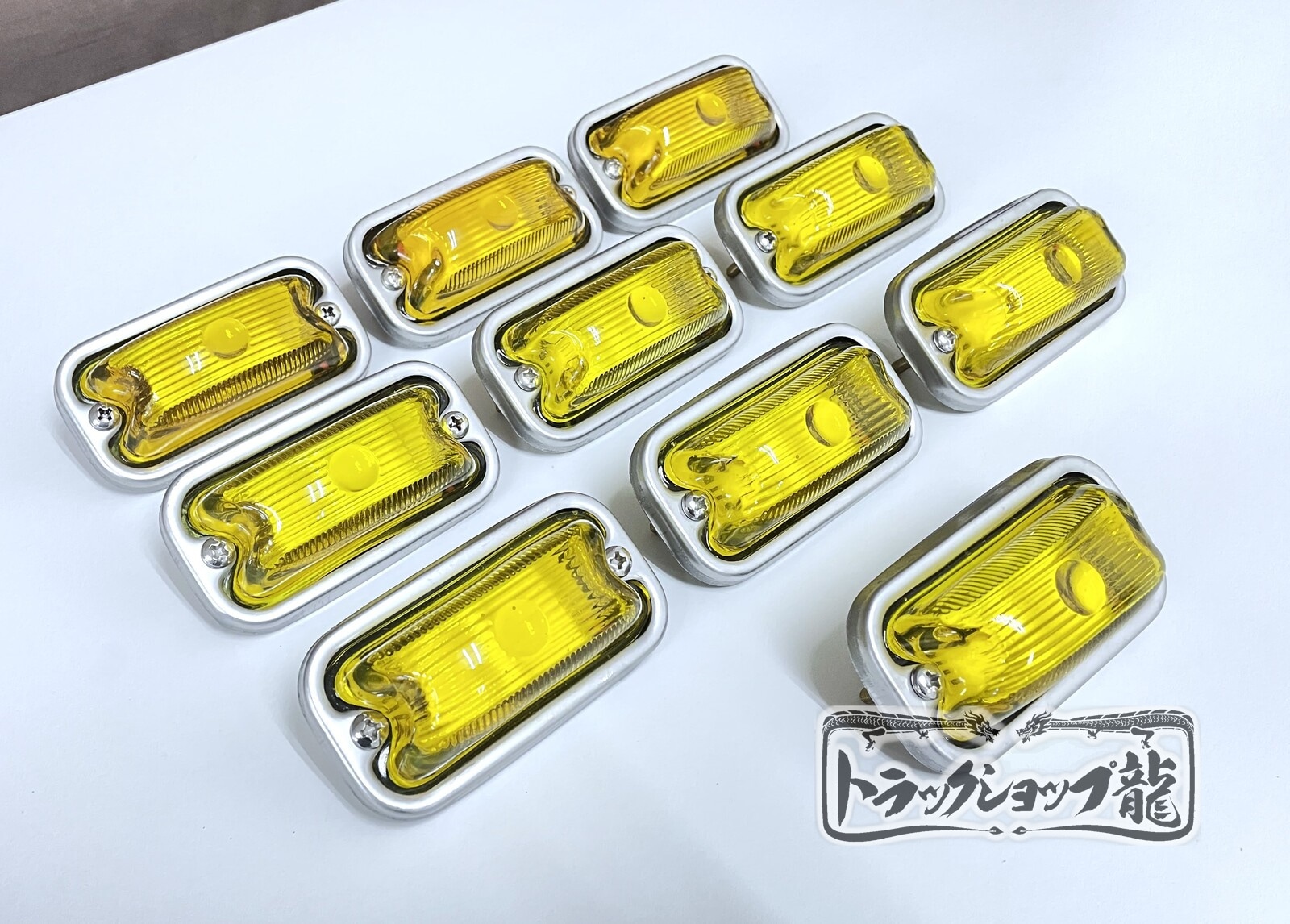 光源 板タイプ 角マーカー 【電球色板/黄色レンズ】 10個セット