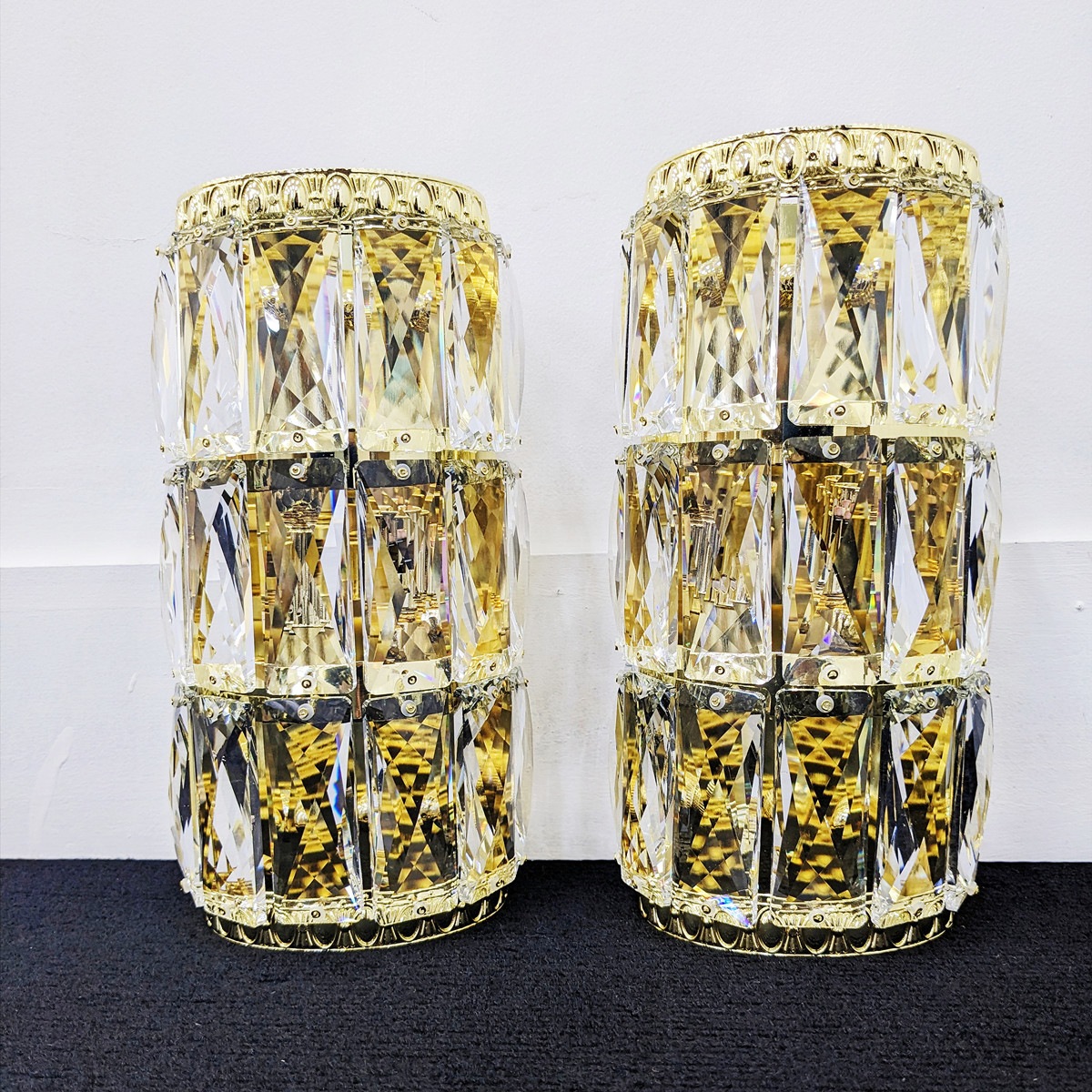 楽天市場】オリジナル 壁掛 シャンデリア 2個セット 金メッキ