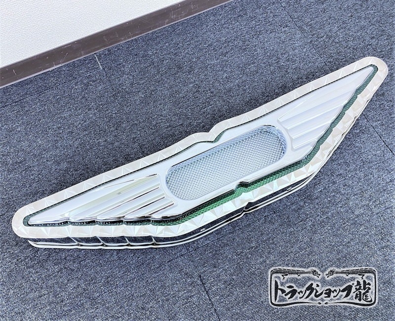 大型 バスマーク用部品 メッキ ウイングマーク 1枚 日野 バスマーク