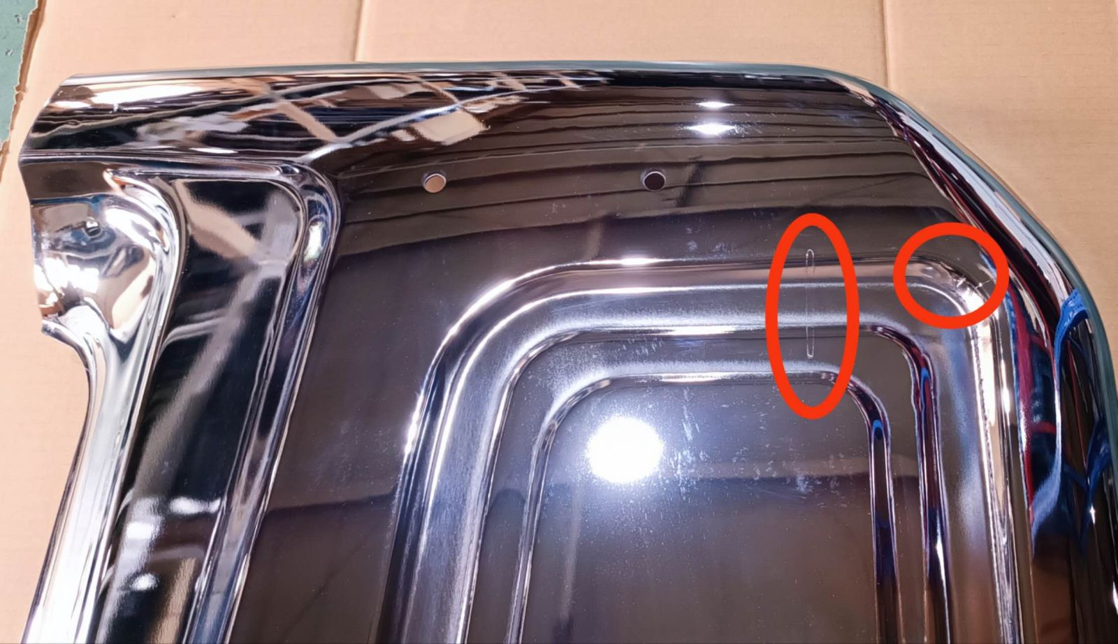 【訳あり品】 メッキ 寝台パネル サイドパネル 左右セット 日野 17プロフィア/グランドプロフィア/17レンジャー/レンジャープロ ノーマルルーフ用 H8048P