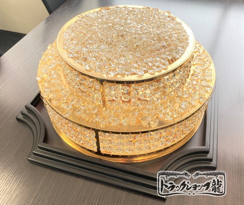 長*誠様 シャンデリア ゴールド　シャンデリア 45㎝　ケーキタイプ 高品質 ケーキ型 シャンデリア 45㎝ フルゴールドメッキ