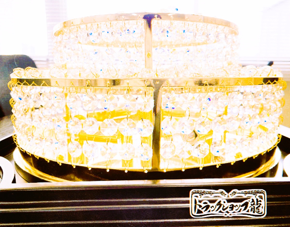 高品質 ケーキ型 シャンデリア 45㎝ フルゴールドメッキ オクタゴン16