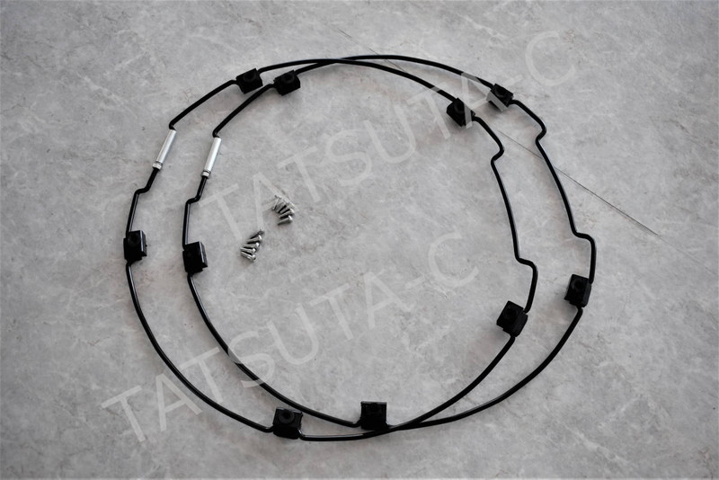 ステンレス ホイールライナー ホイールカバー 22.5インチ 10穴 フロント用 2枚セット バス ISO 汎用 G0011S