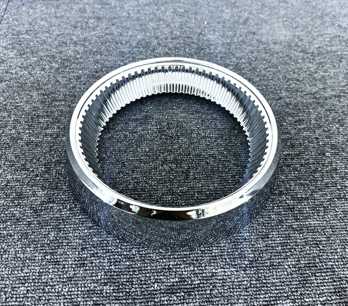 メッキ 丸型 スカイライン テールランプ用 テールリム 6個セット G0559D