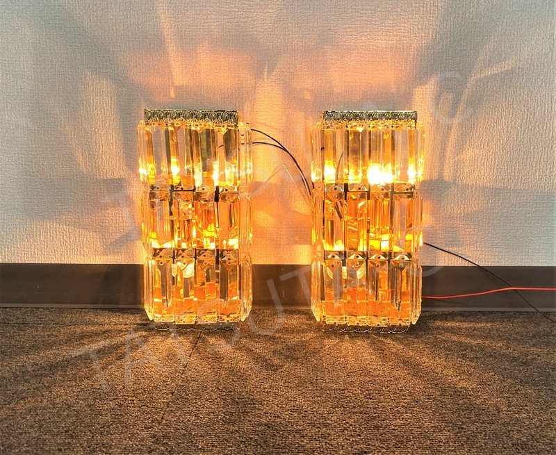 壁掛 トラックシャンデリア2個セット フルゴールドメッキ デコトラ C0612S