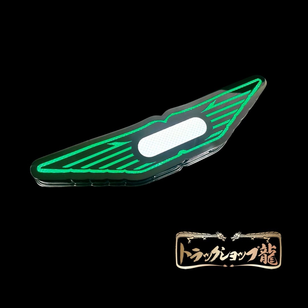 オリジナル ステンレス 小型 バスマーク アンドン LEDライト アクリル