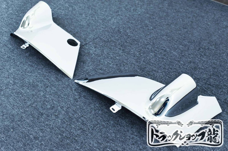 メッキ ミラーアームカバー コーナーパネル 運転席手動/助手席手動 左右セット 日野デュトロ トヨタダイナ 標準 H0078P