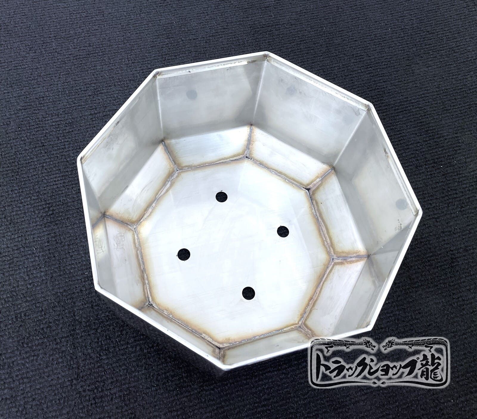 ステンレス リアハブカバー 19.5インチ 鏡面 8穴 八角形 2個組 大型増トン用 センターカバー センターキャップ S0878S