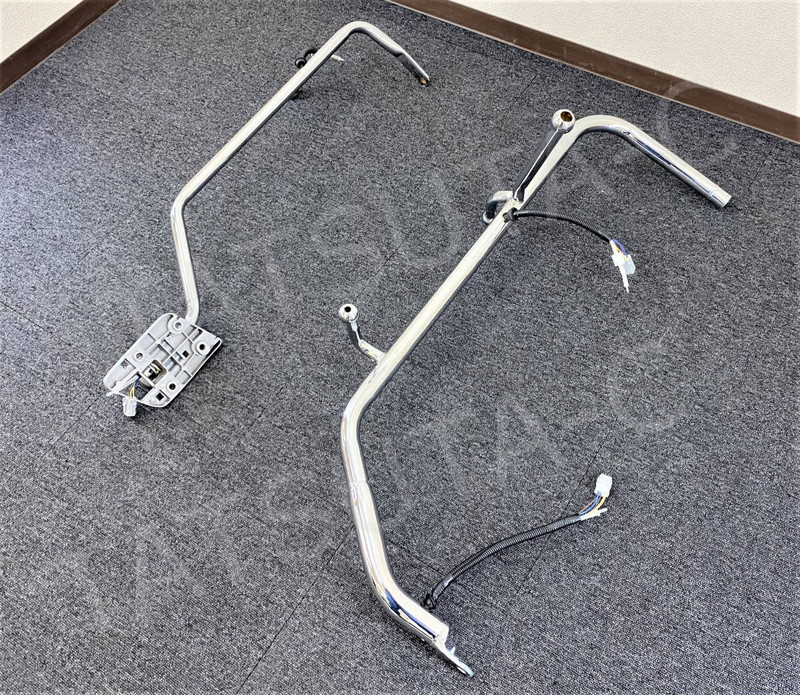 メッキ ミラーステー ヒーター付き/電動ミラー/ワイパー付きミラー対応 左右セット いすゞ ファイブスターギガ I0960D