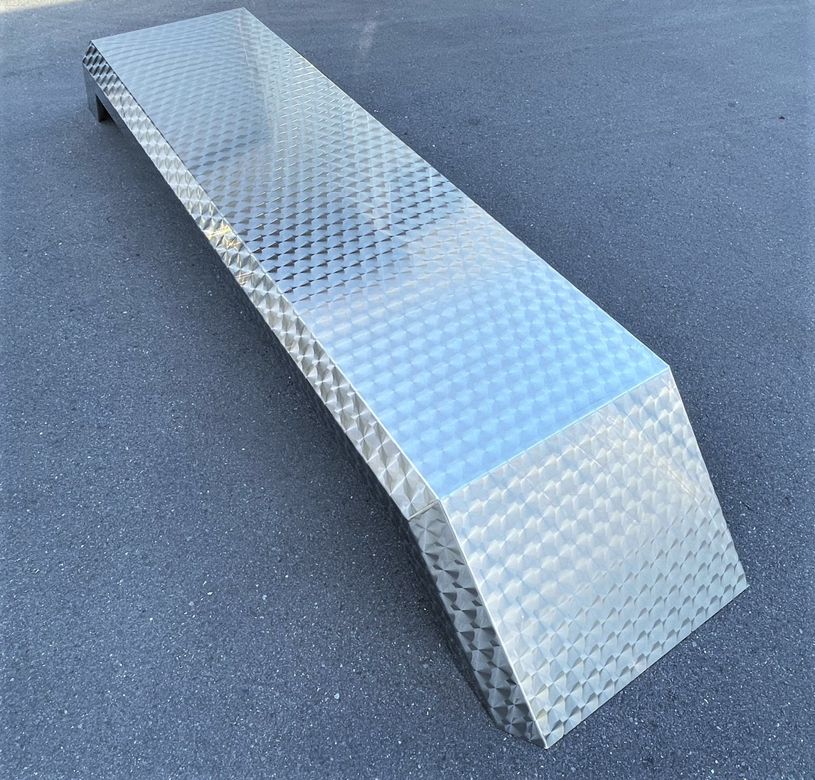 ステンレス ロングフェンダー 2枚セット 大型 10t ダンプ 鱗柄 二段曲げ 標準タイプ リアフェンダー 泥除け S0418S