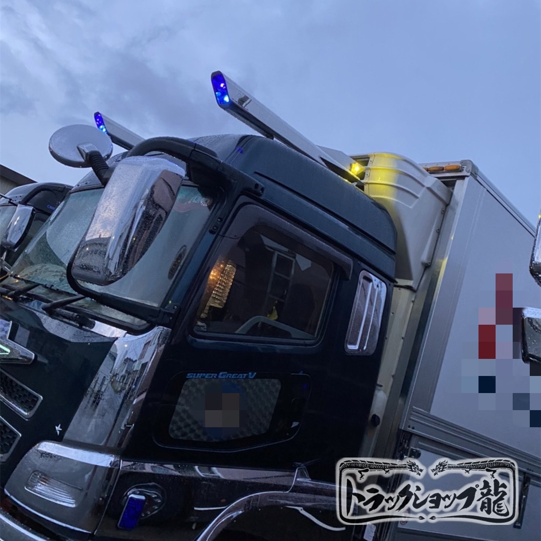 ステンレス ロケットマーカー 【特大】 2個セット 鱗柄 全長