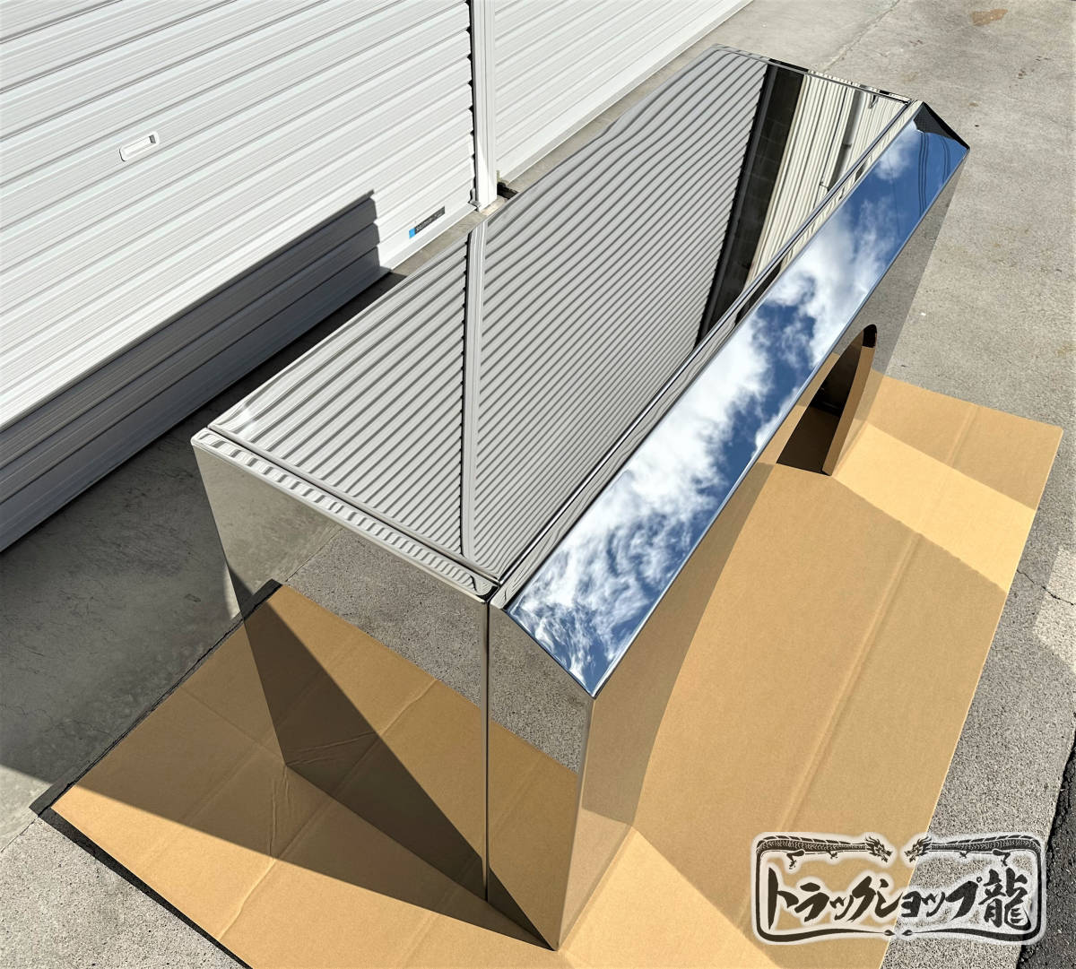 ステンレス バスフェンダー 左右2個セット 鏡面 巾1290mm 中型用