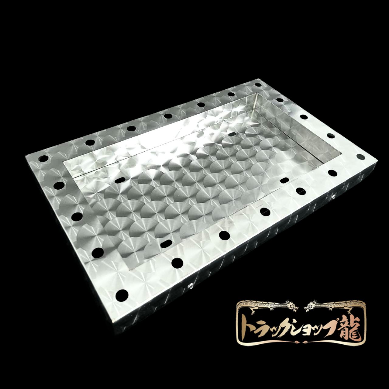 オリジナル 中型 50角 鱗柄 パイロットナンバー枠 パイロットランプ穴
