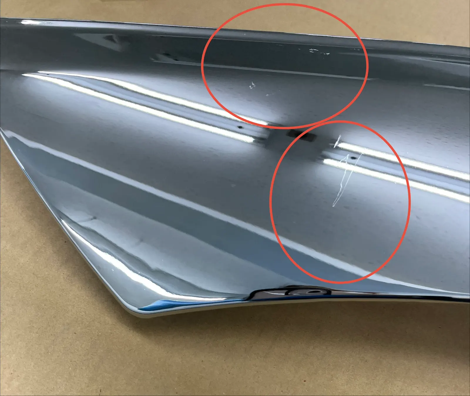 【訳あり品】 メッキ ドアアッパーモール 窓の下部分 左右セット 日野 17プロフィア/17レンジャー H8716S