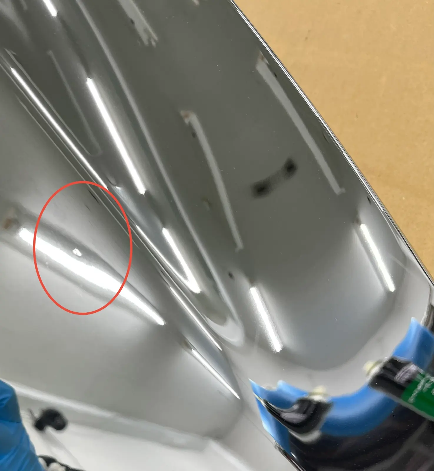 【訳あり品】 メッキ アッパーステップカバー 二分割 左右4点セット 日野 17プロフィア H8751S