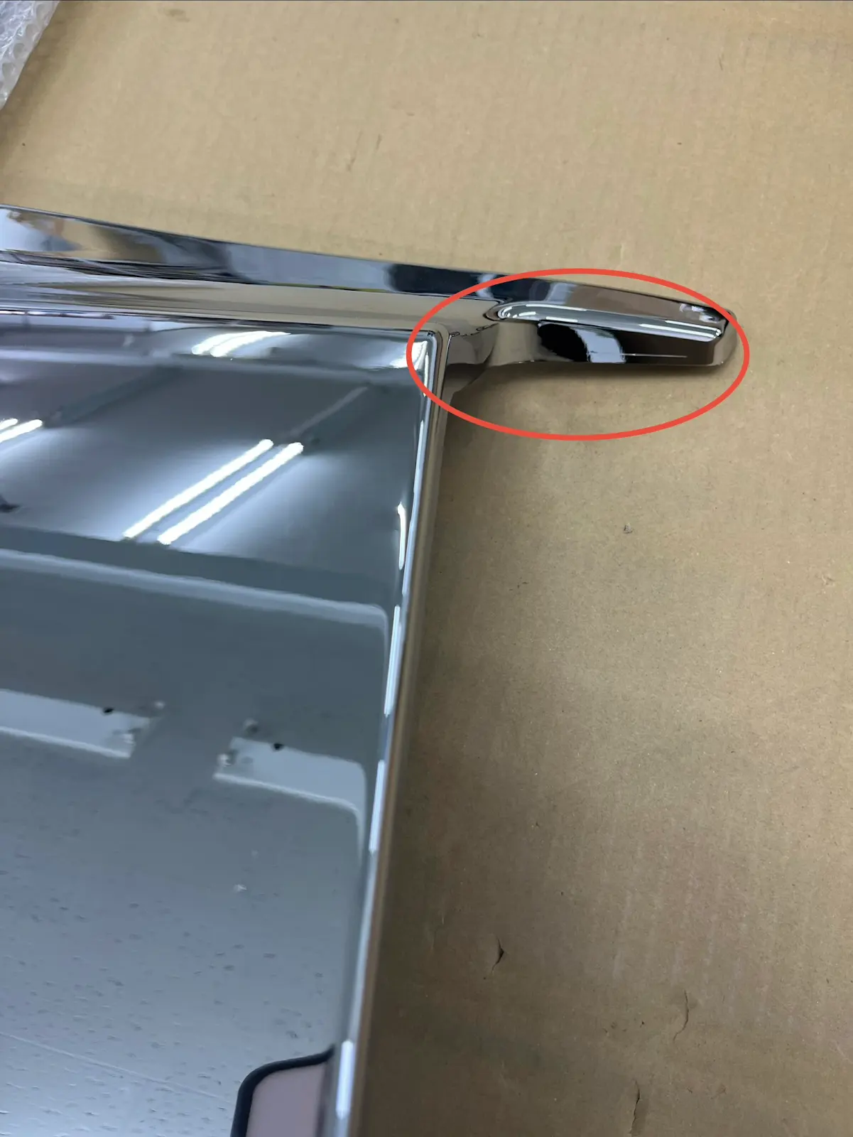 【訳あり品】 メッキ アッパーステップカバー 二分割 左右4点セット 日野 17プロフィア H8751S