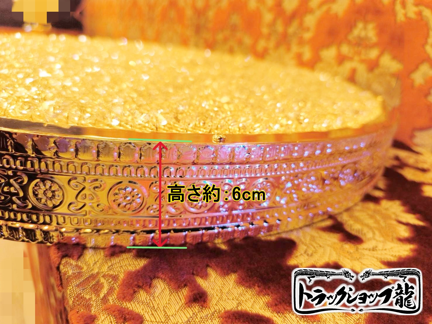 訳アリ品 超薄型 Φ60㎝天吊り ケーキ型 トラック シャンデリア フル