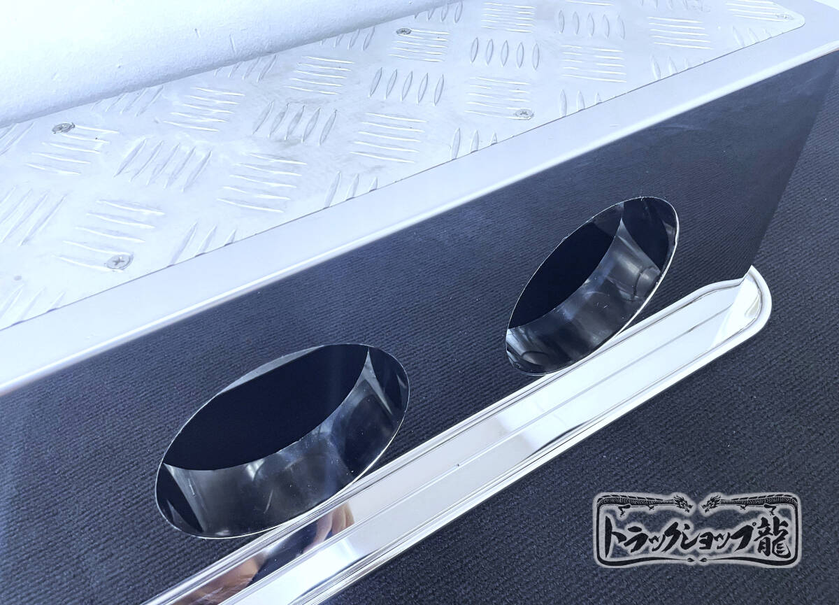 アップグレード】 ステンレス 4連 リアバンパー 1900×250 筒型 奥付け