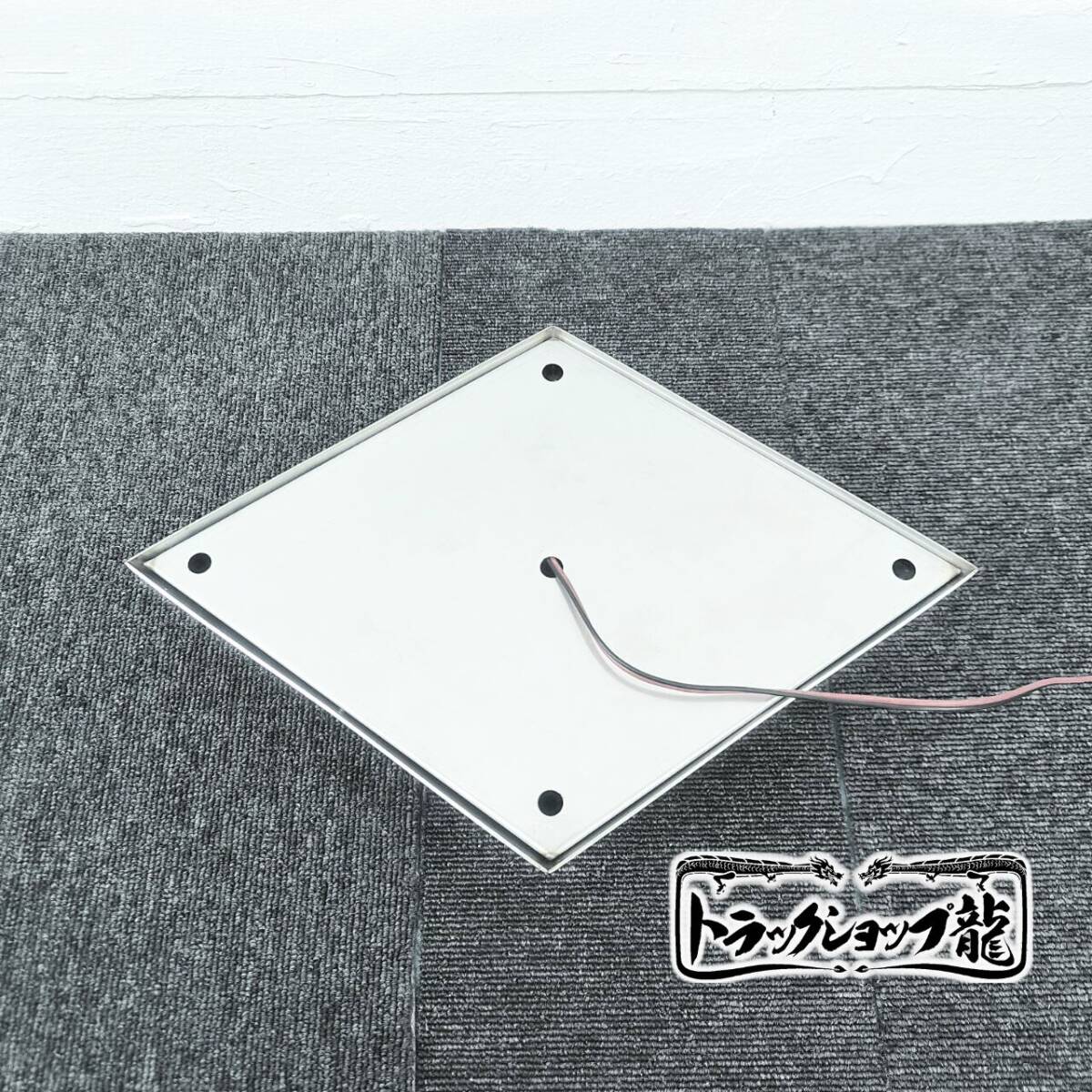 ステンレス 菱アンドン ハイタイプ 鏡面 菱抜き アクリル板/LEDライト ドアアンドン ドア行燈 フロントアンドン T0134S