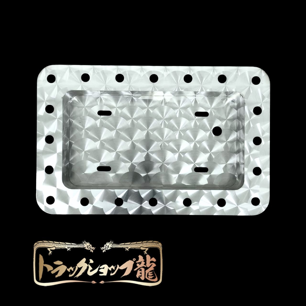 オリジナル 中型 角R 鱗柄 パイロットナンバー枠 パイロットランプ