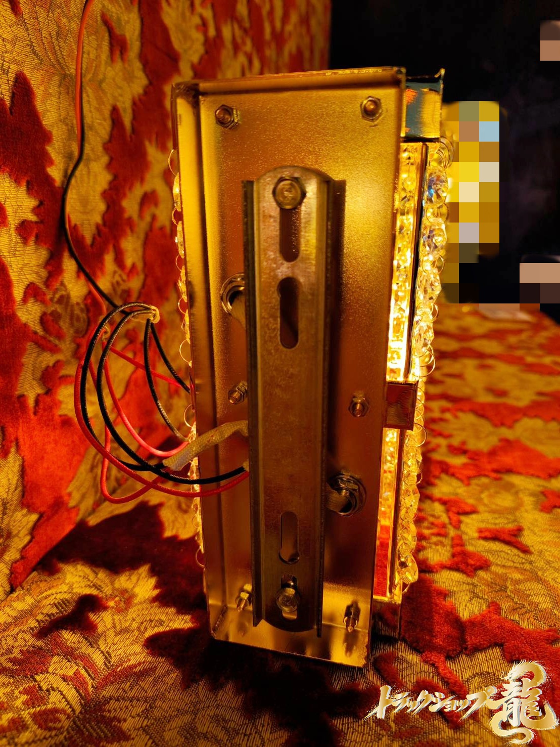 壁掛シャンデリア 2個セット フルゴールドメッキ 男の城 口金BA15S