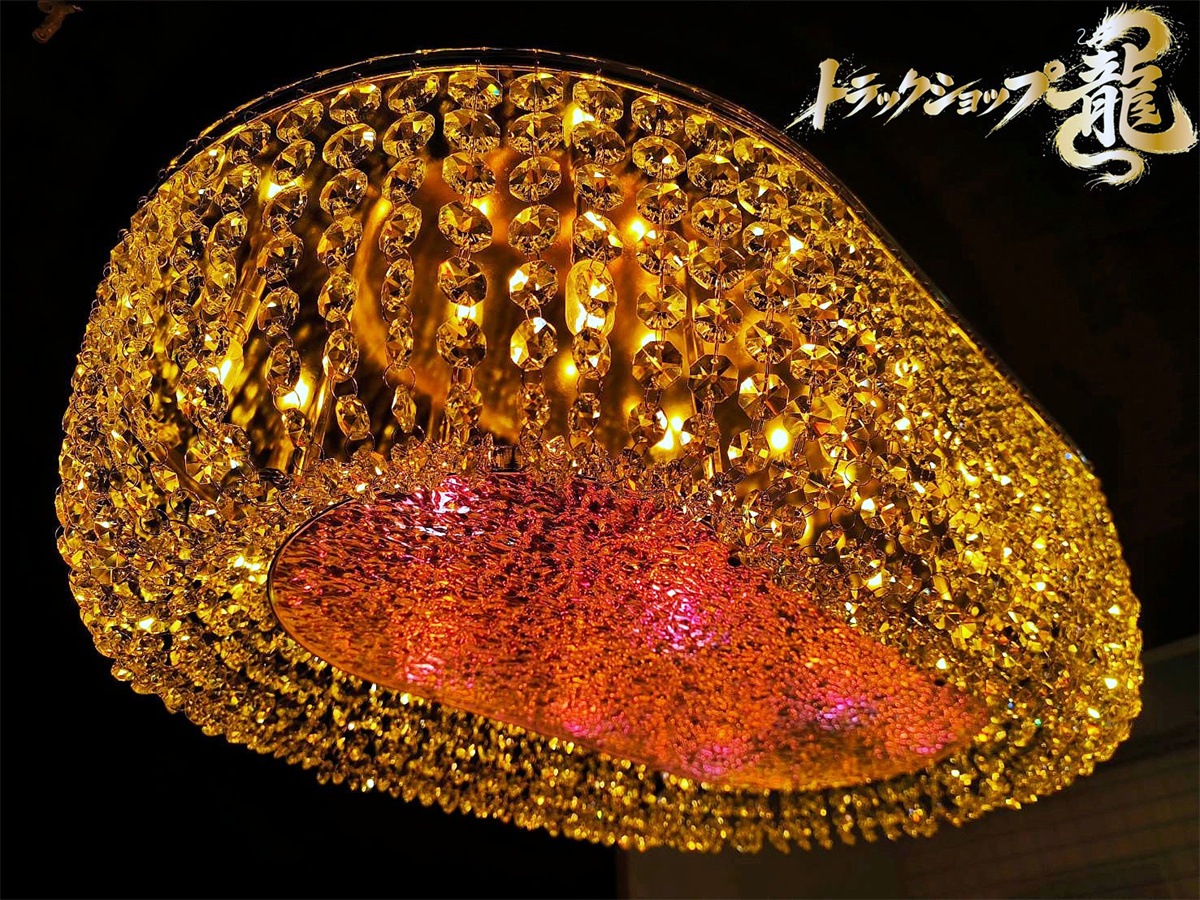 豪華 幅80cm×50cm オーバル型天吊り ナイアガラ シャンデリア ゴールドメッキ ステンレス製・真空メッキリング 高品質クリアビーズ C0300S